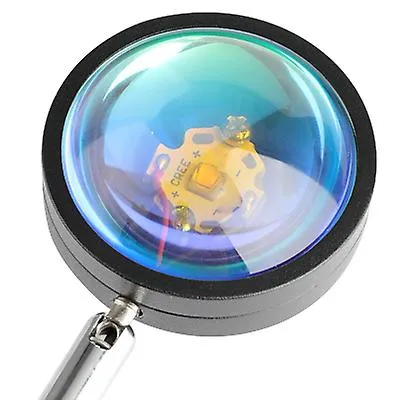 2# USB rechargeable desk lamp, rainbow projection background atmosphere light AZ10021