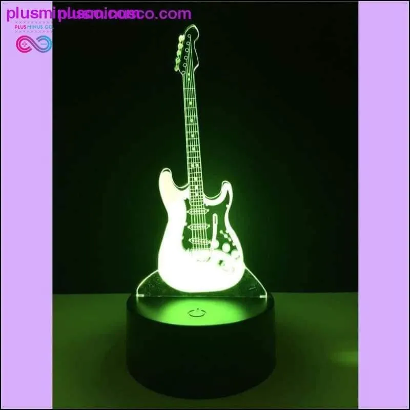 3D Electric Music Guitar LED Illusion Lamp