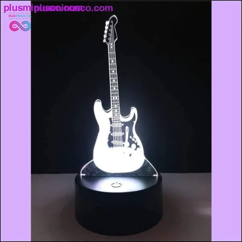 3D Electric Music Guitar LED Illusion Lamp