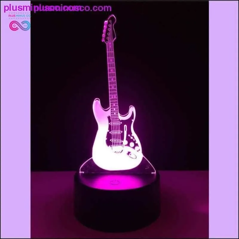 3D Electric Music Guitar LED Illusion Lamp