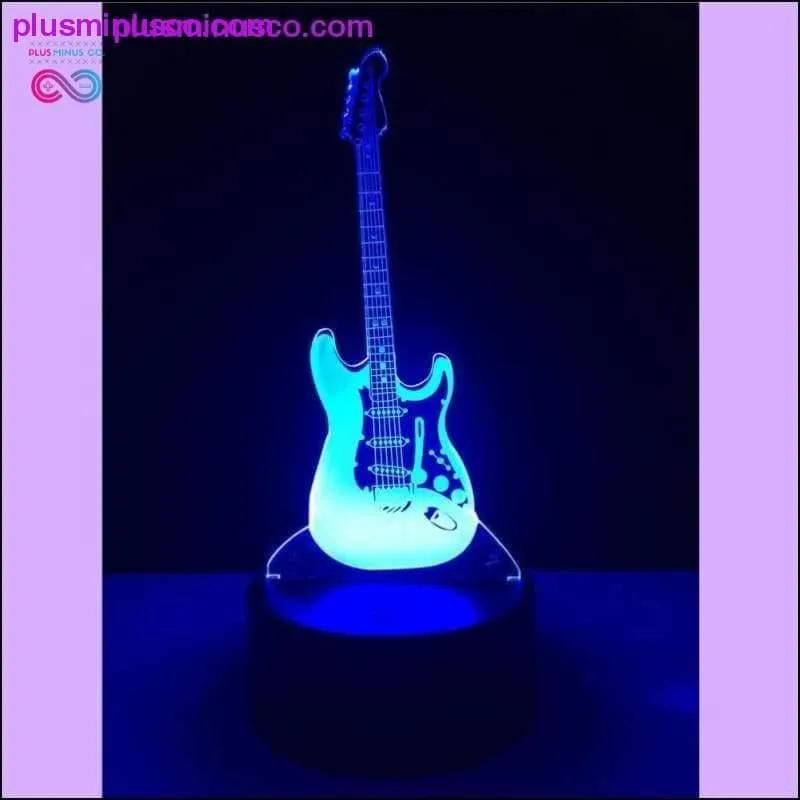 3D Electric Music Guitar LED Illusion Lamp