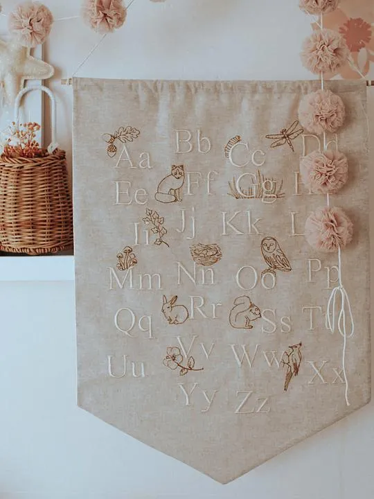 Banner - Woodland Alphabet Wall Hanging