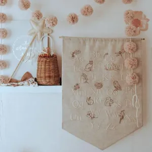 Banner - Woodland Alphabet Wall Hanging