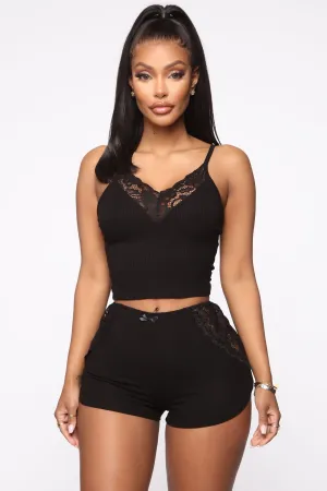 Bedroom Cuddle PJ Set - Black