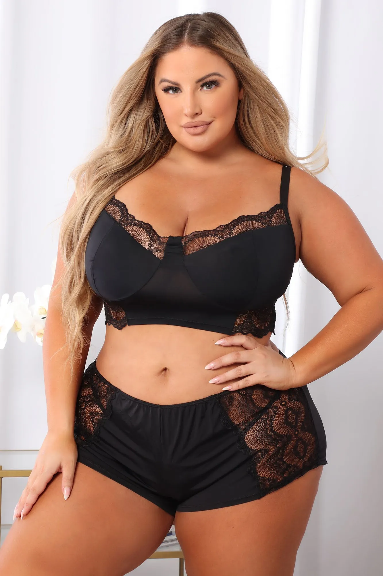 Bedroom Fantasy 2 Piece Set - Black