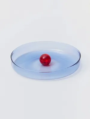 Blue & Red Bubble Dish