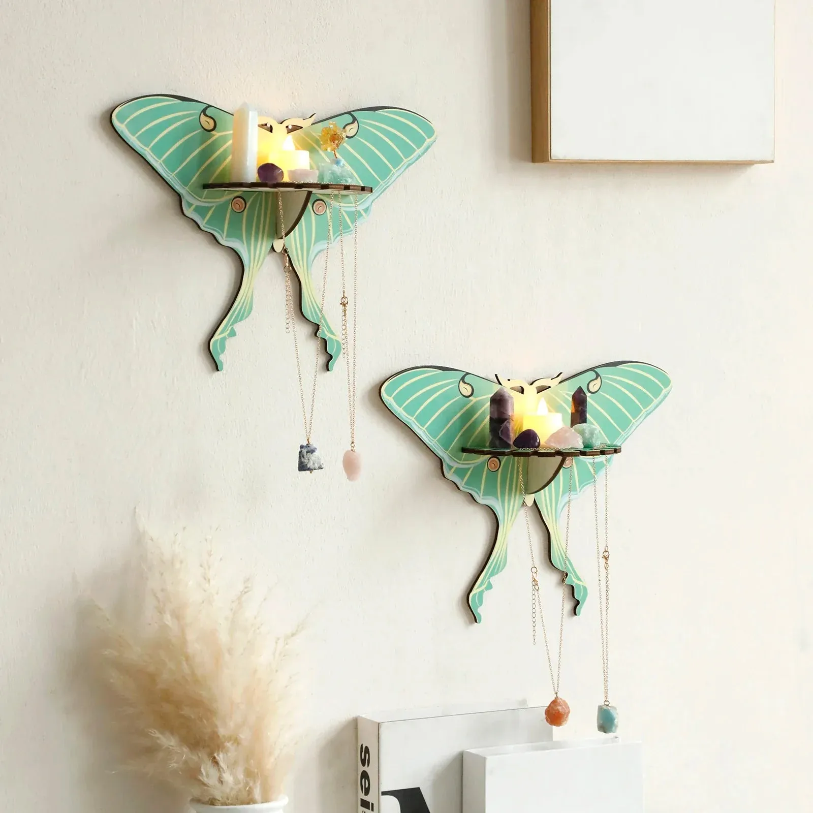 Boho Butterfly Wall Shelf Home Decor