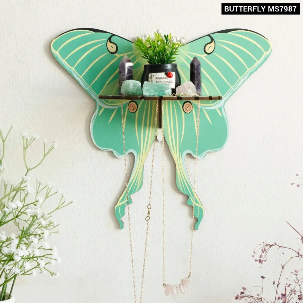 Boho Butterfly Wall Shelf Home Decor