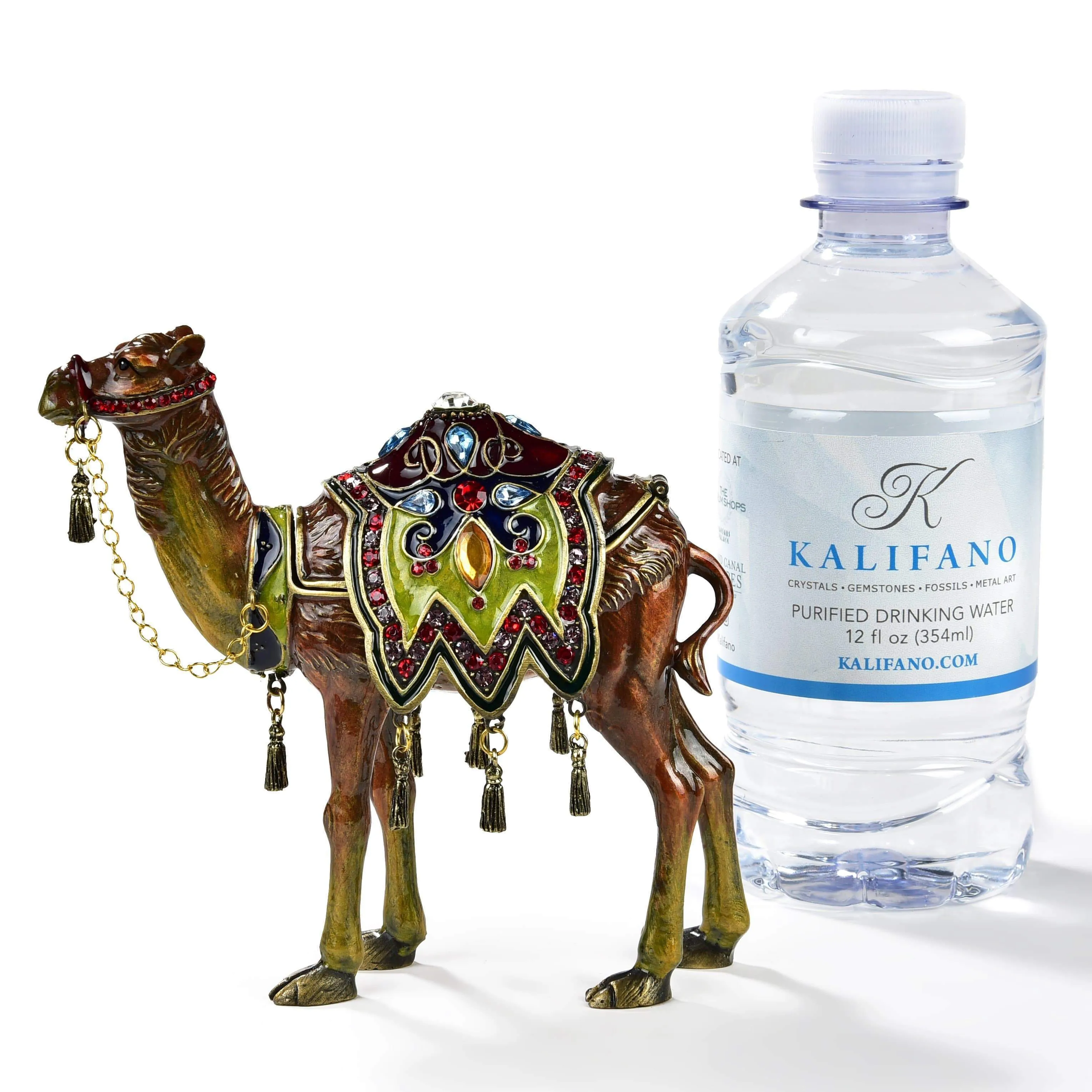 Camel Figurine Keepsake Box made with Crystals