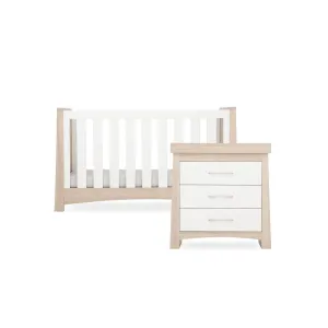 CuddleCo Lana 2 Piece Nursery Furniture Set - Ash & White