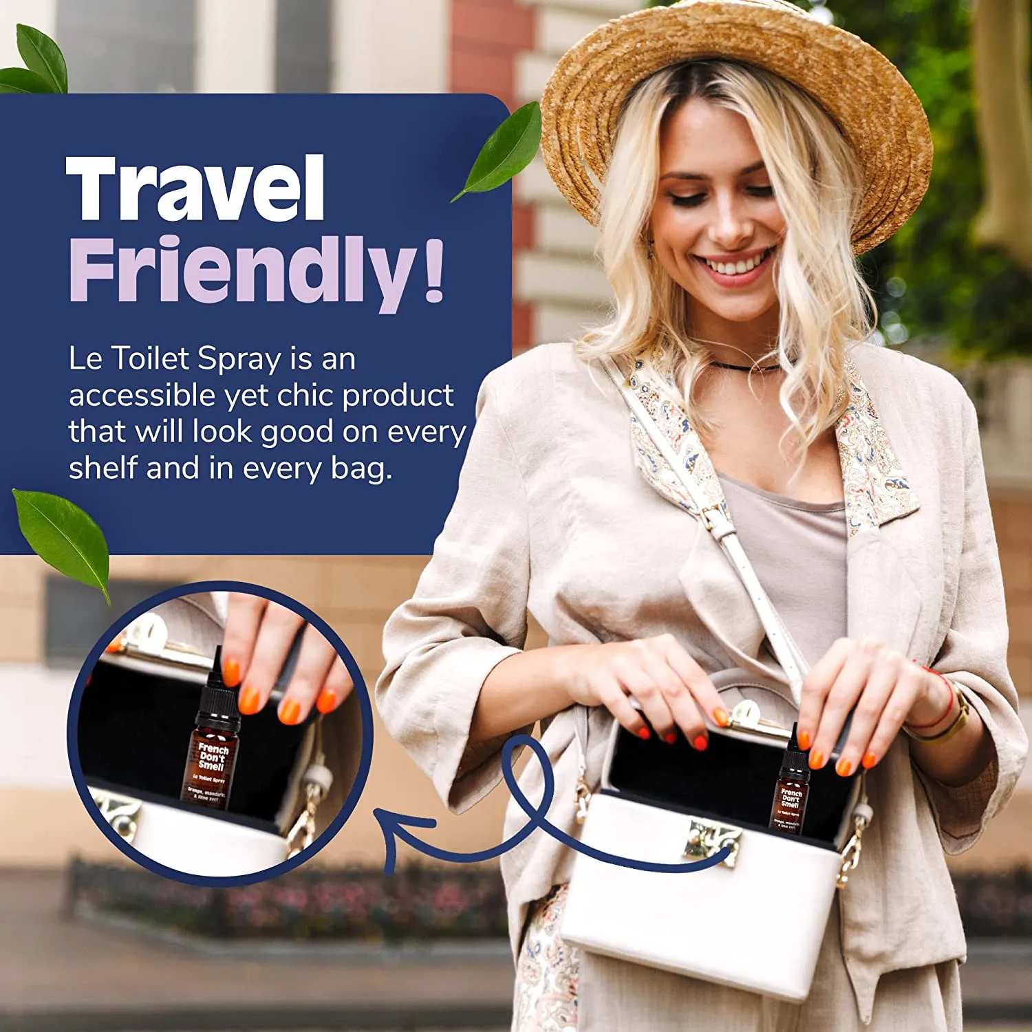French Don’t Smell - Toilet Smell Eliminator, On-The-Go Toilet Spray, Bathroom Air Fresheners for Home & Travel :: Orange, Mandarin, & Lime Zest
