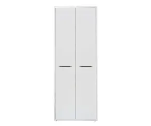 Gammel High Bookcase with Doors - White