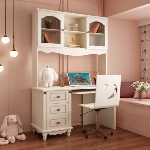 HB Rooms Pure Ivory Study Desk (258#)