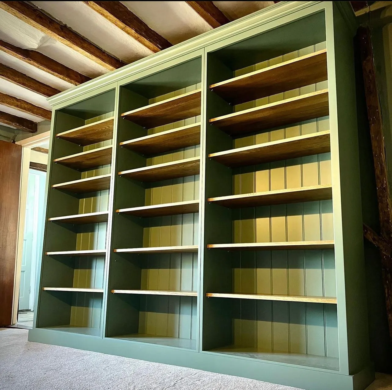 Oak Shelving Bookcase
