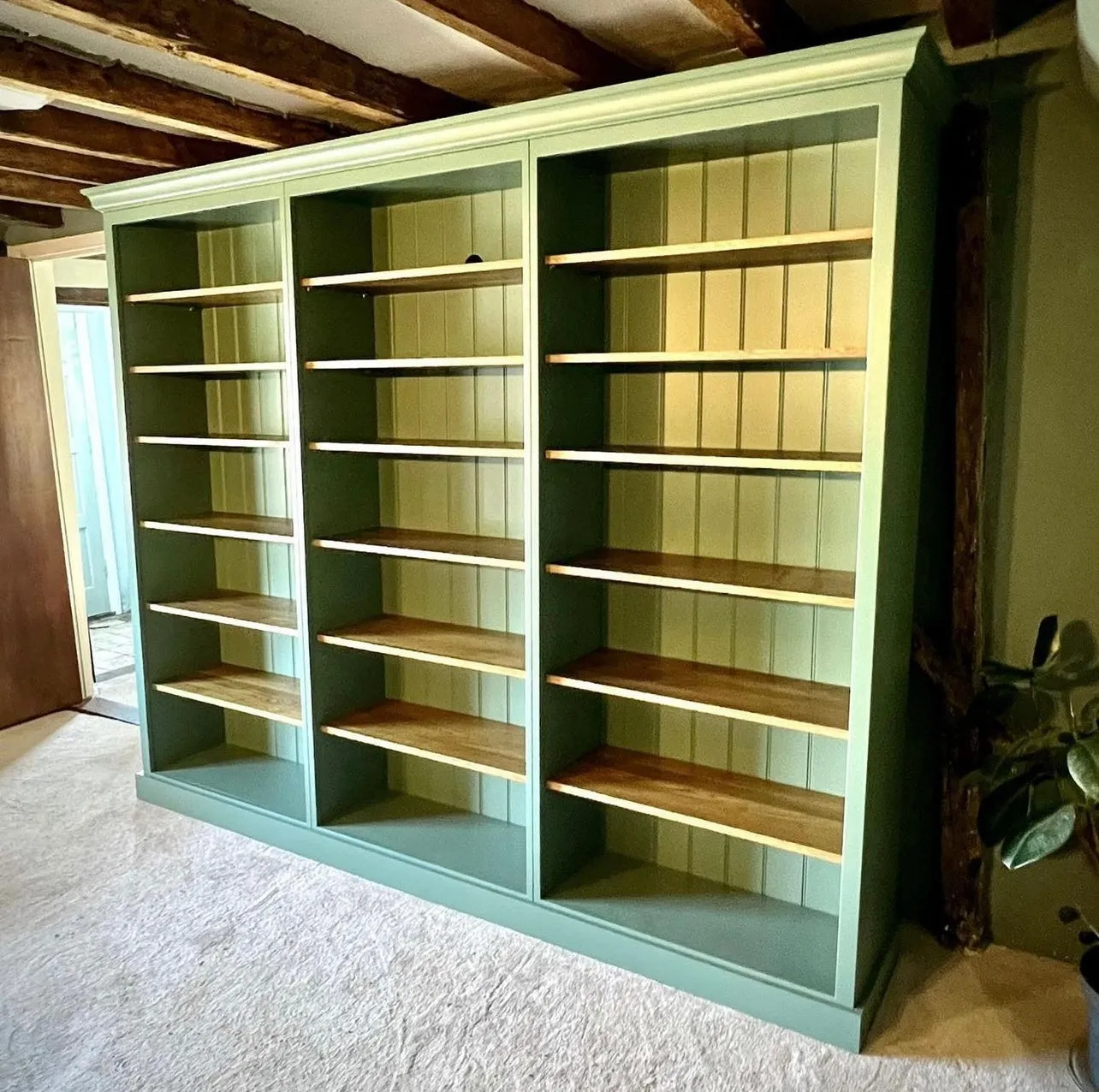 Oak Shelving Bookcase