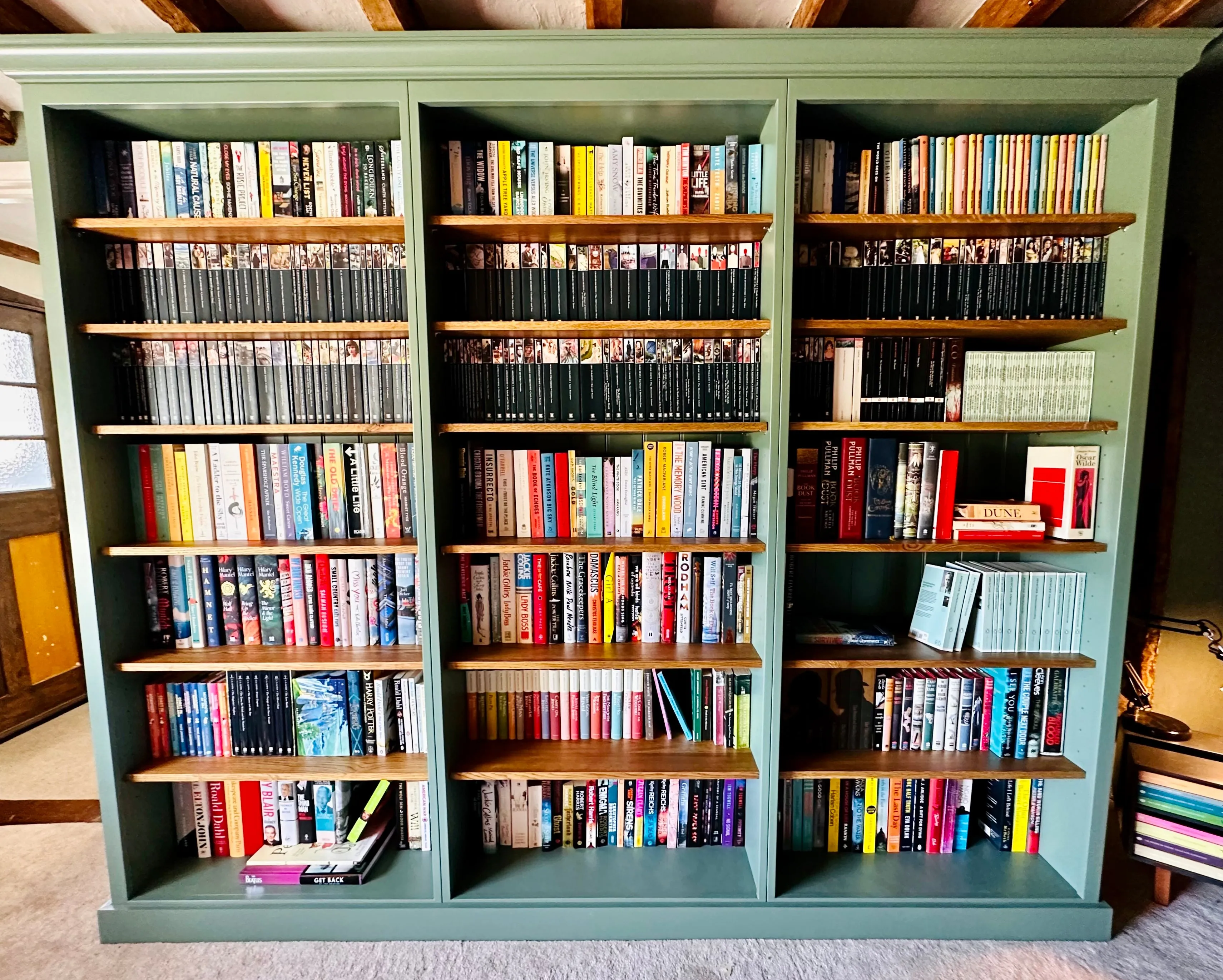 Oak Shelving Bookcase