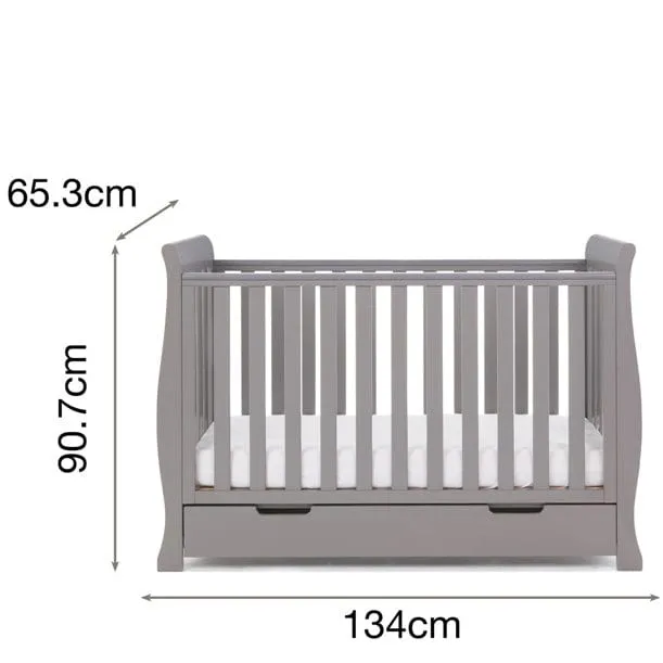 Obaby Stamford Mini Sleigh Cot Bed - Direct Delivery