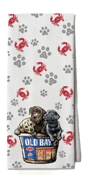 OLD BAY Puppy Kitchen Towel