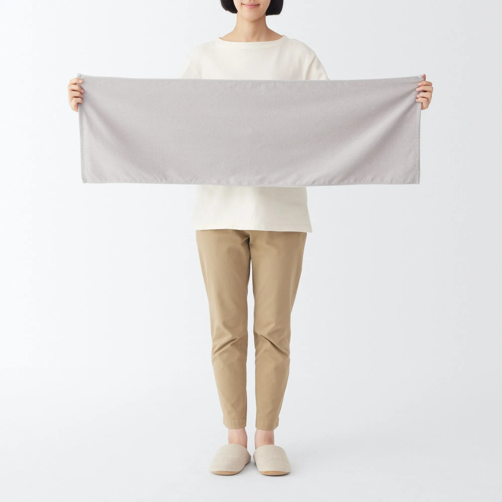 Pile Weave Long Towel (2 Piece Set)