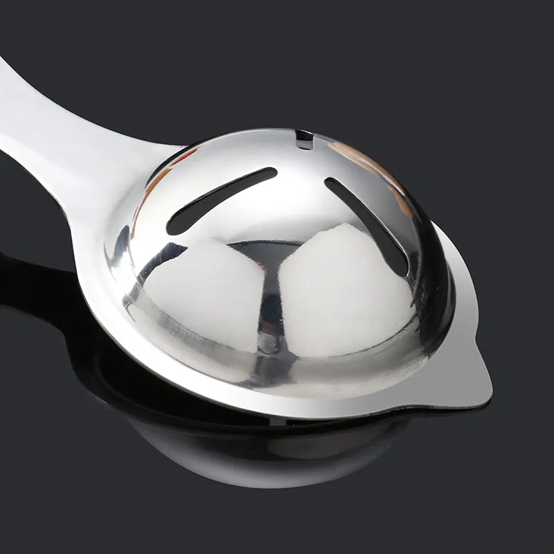 Ramadan new home kitchen stainless steel egg yolk protein separator protein slitting spoon DIY egg mask / cake / bread making kitchen baking tools kit