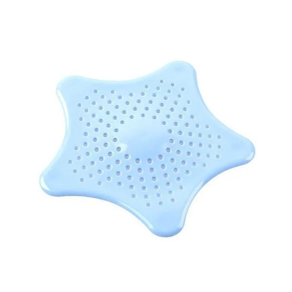 Silicone Star Shaped Sink Filter Bathroom Hair Catcher Drain Strainers for Basin