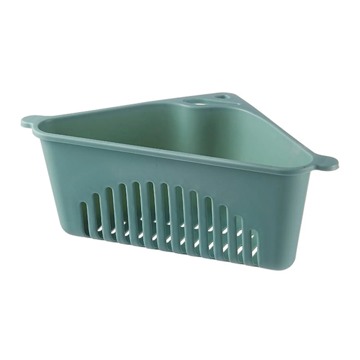 Triangle Shape Sink Storage Rack Drain Shelf Suction Cup Sink Soap Holder Kitchen Sucker Storage Drain Rack Corner Organizer, Multifunctional Kitchen Drainer Storage Rack