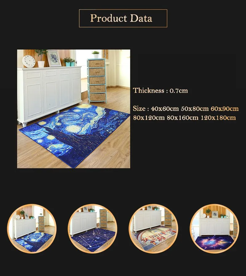 Van Gogh, Starry Night Carpets